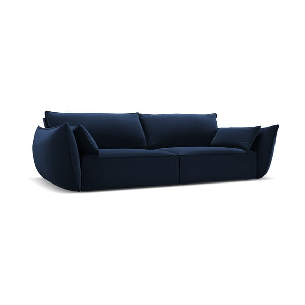 Temno modra žametna sedežna garnitura 208 cm Vanda – Mazzini Sofas-image-2