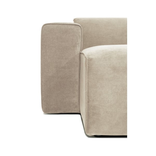 Bež modularna zofa v obliki črke U Scandic Sting, levi kot-image-3