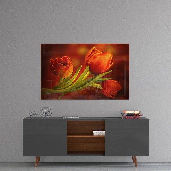 Steklena slika Insigne Tulips-image-1
