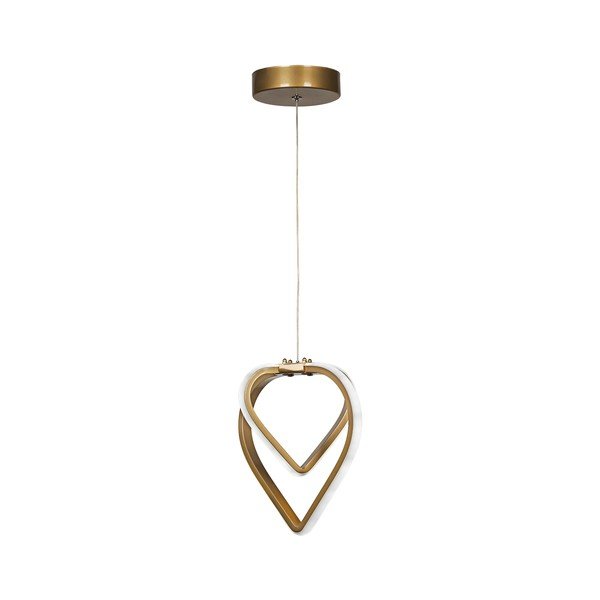 Kovinska LED viseča svetilka v bronasti barvi ø 22 cm Sevinc – Squid Lighting