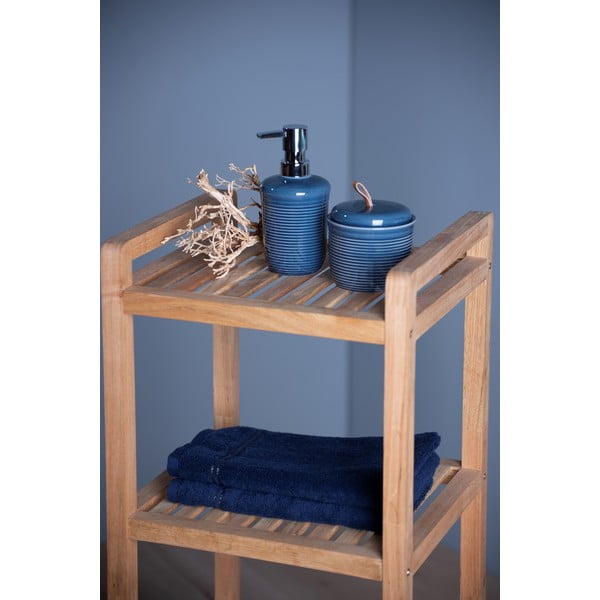 Modra keramična posoda za milo Wenko Set-image-3