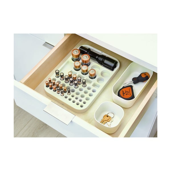 Bela škatla za shranjevanje iDesign Eco Bin, 9,14 x 9,14 cm-image-4