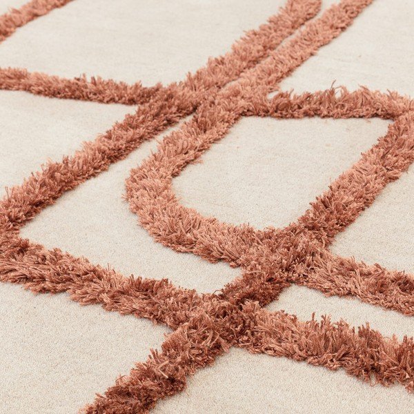 Oranžna/bela ročno tkana volnena preproga 160x230 cm Matrix – Asiatic Carpets-image-2