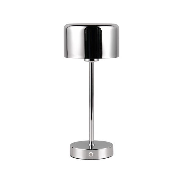 LED zatemnitvena namizna svetilka v sijajno srebrni barvi (višina 30 cm) Jeff – Trio