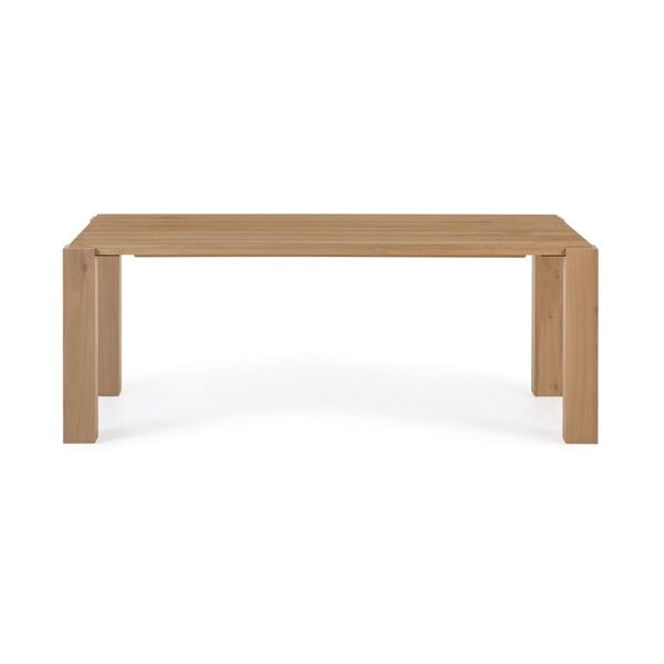 Jedilna miza v hrastovem dekorju 100x200 cm Deyanira – Kave Home-image-4