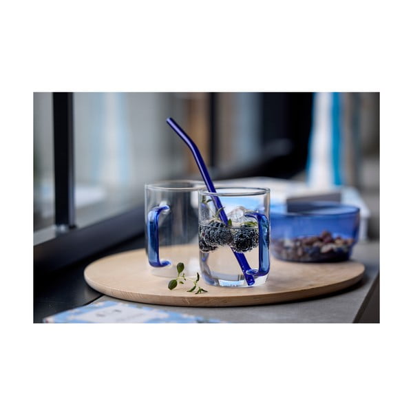 Steklene slamice v kompletu 4 ks s čistilno krtačko – Lyngby Glas-image-1