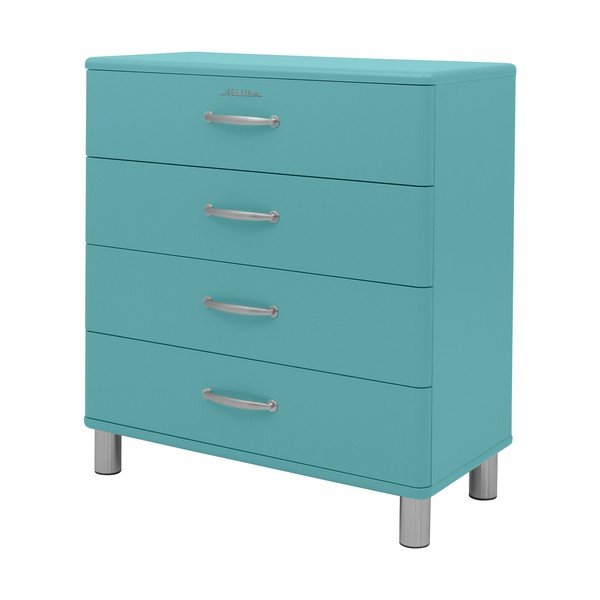 Turkizna visoka komoda 86x92 cm Malibu - Tenzo-image-1