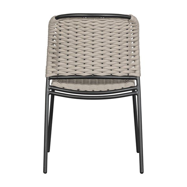 Črno-bež kovinski vrtni stoli v kompletu 2 ks Taku – Exotan-image-4