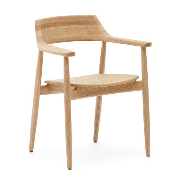 Jedilni stol iz masivnega hrasta v naravni barvi Fondes – Kave Home