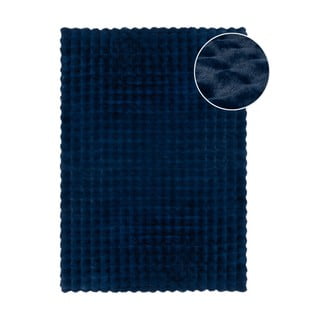 Temno modro sintetično krzno 120x170 cm Waffle Faux Fur – Flair Rugs