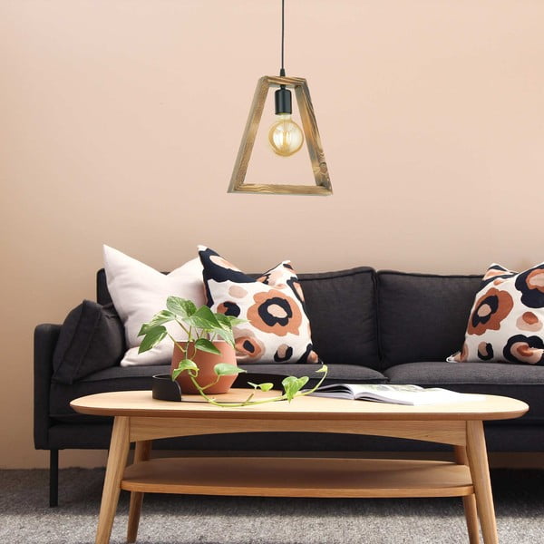 Viseča svetilka iz gabrovega lesa Geometrik Triangle-image-1