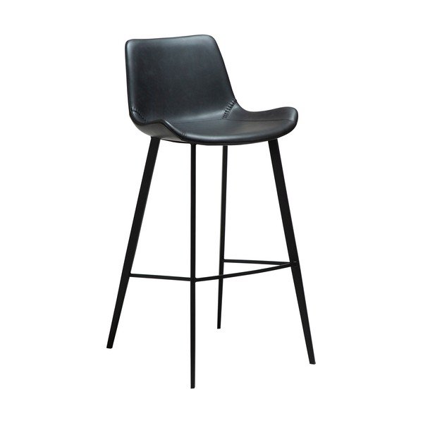Črn barski stol (višina sedeža 74,5 cm) Hype – DAN-FORM Denmark