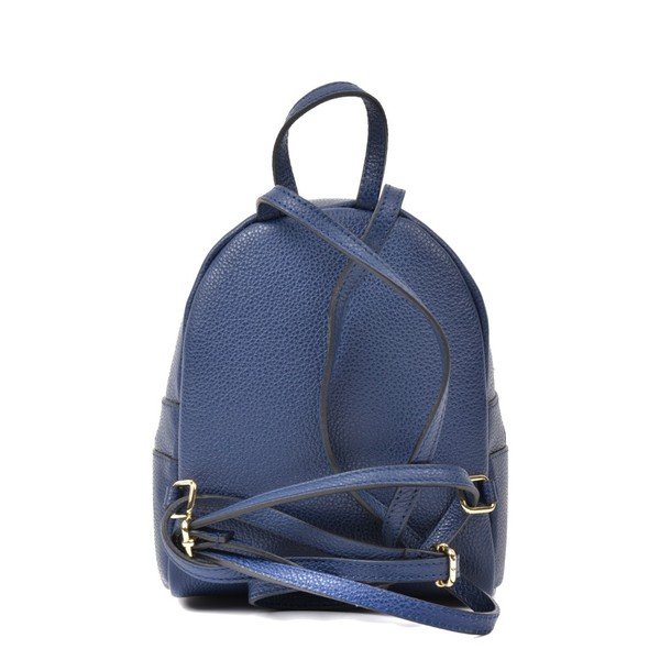 Modri usnjeni nahrbtnik Renata Corsi Suelo-image-3