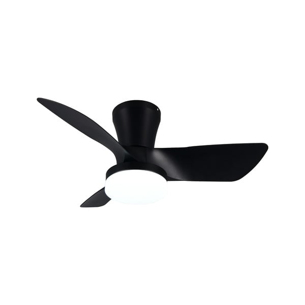 Črna LED stropna svetilka Randers – Trio-image-1