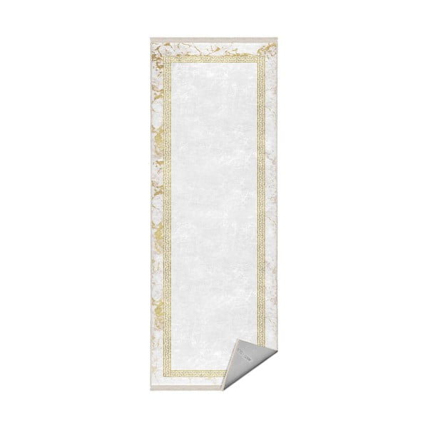 Tekač v beli in zlati barvi 80x200 cm - Mila Home