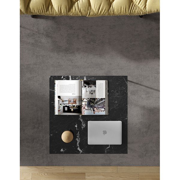 Klubska mizica iz marmorja 75x75 cm Gleam - TemaHome-image-1