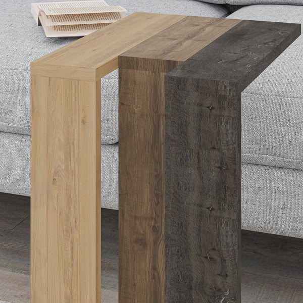 Stranska mizica v hrastovem dekorju 40x30 cm Macha – Marckeric-image-1