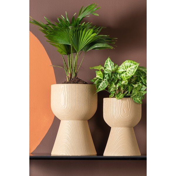 Bež cvetlični lonček PT LIVING Tam Tam, ø 21 cm-image-1