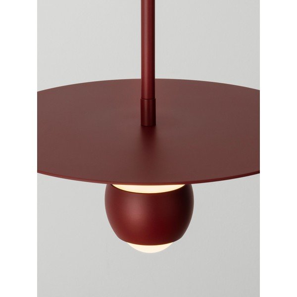 Rdeča aluminijasta LED viseča svetilka ø 30 cm Edem – Nova Luce-image-2