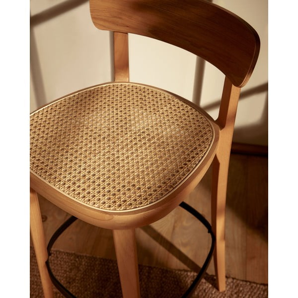 Barski stol v jesenovem dekorju 99 cm Romane - Kave Home-image-2