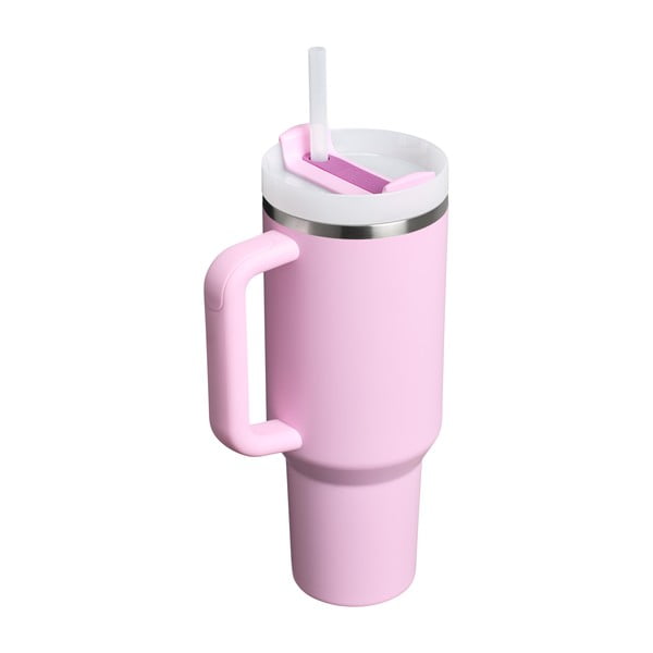Rožnata termovka s slamico iz nerjavečega jekla 1,18 l Quencher H2.0 FlowState Tumbler Cherry Blossom – Stanley-image-3