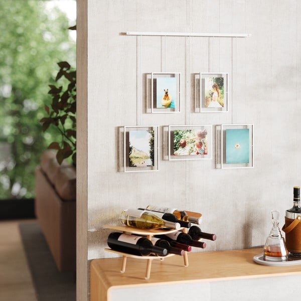 Beli kovinski stenski okvirji v kompletu 5 ks 66x69 cm Exhibit – Umbra-image-2