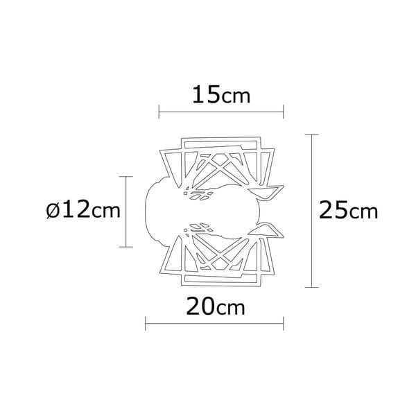 Črna stenska svetilka Nemrut – Opviq lights-image-3
