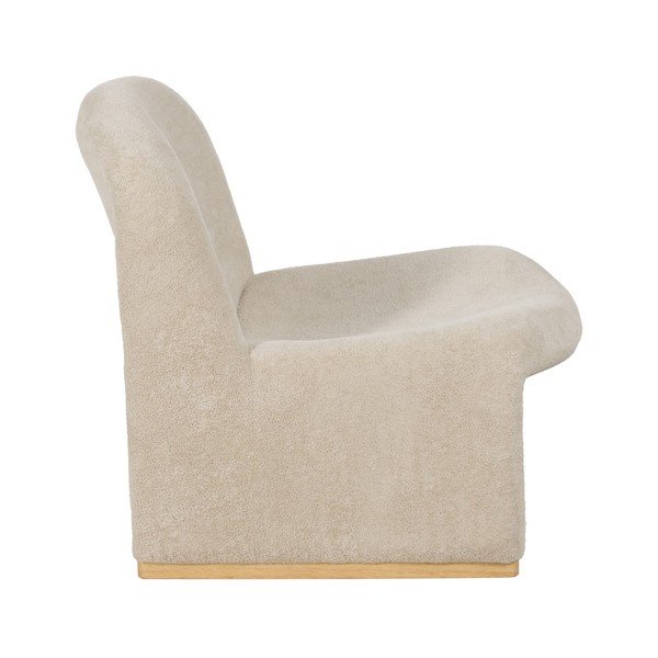 Bež fotelj iz tkanine bouclé – Ixia-image-3