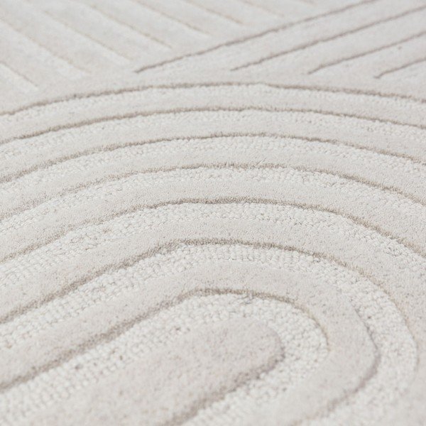 Slonokoščena ročno tkana volnena preproga 200x290 cm Zen Garden – Flair Rugs-image-2