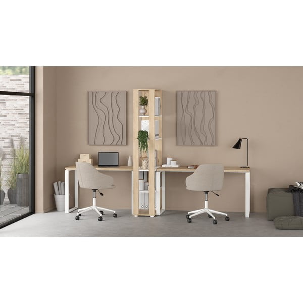 Pisalna miza z mizno ploščo v hrastovem dekorju 60x150 cm Sign – Tvilum-image-4