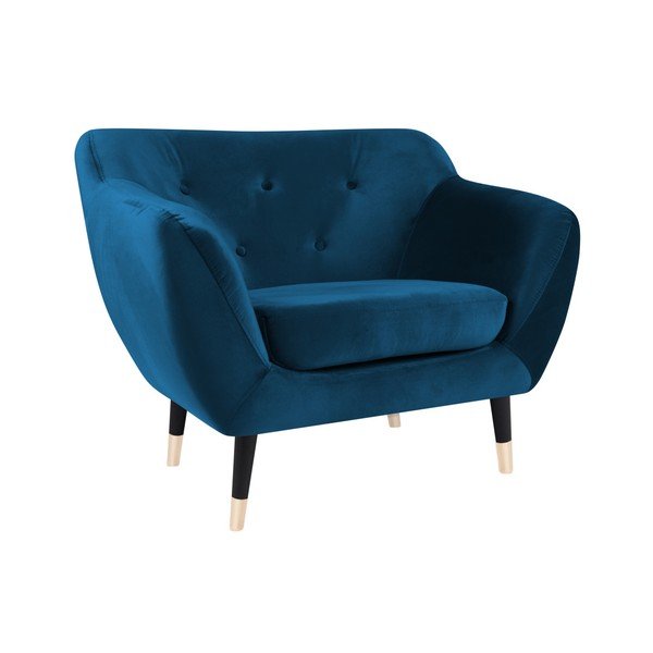 Moder fotelj s črnimi nogami Mazzini Sofas Amelie-image-2