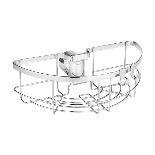 Kopalniška polica iz nerjavečega jekla v srebrni barvi z namestitvijo brez vrtanja Floresta – Wenko-image-2