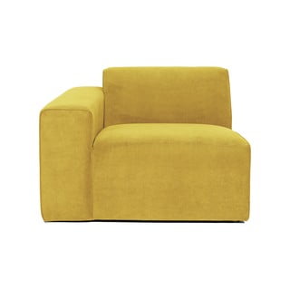 Gorčično rumen končni modul kavča Scandic Sting, 101 cm, levi kot