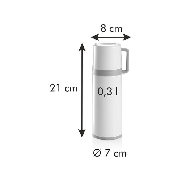Kremno bela termovka s skodelico  300 ml Constant Cream – Tescoma-image-2