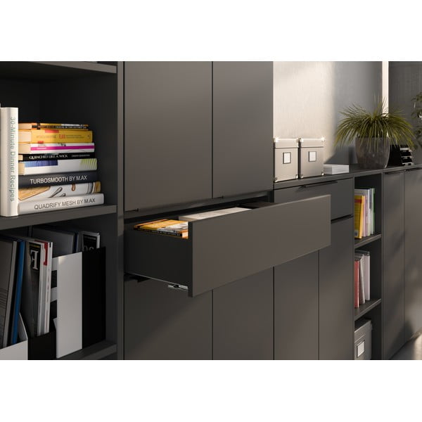 Antracitno siva garderobna omara 81x197 cm Mailand – Germania-image-1