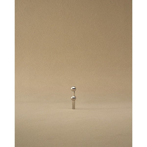 Kovinska vaza v sijajno srebrni barvi (višina 10 cm) Nagel – STOFF Nagel-image-4