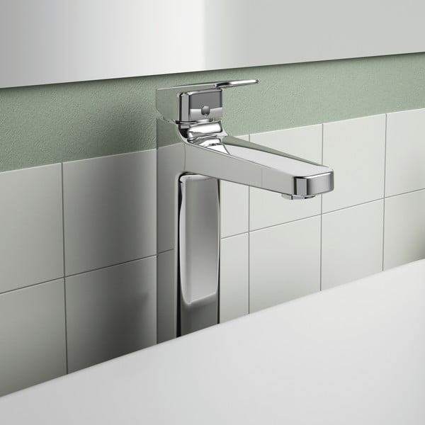 Armatura za umivalnik v sijajno srebrni barvi Ceraplan – Ideal Standard-image-1