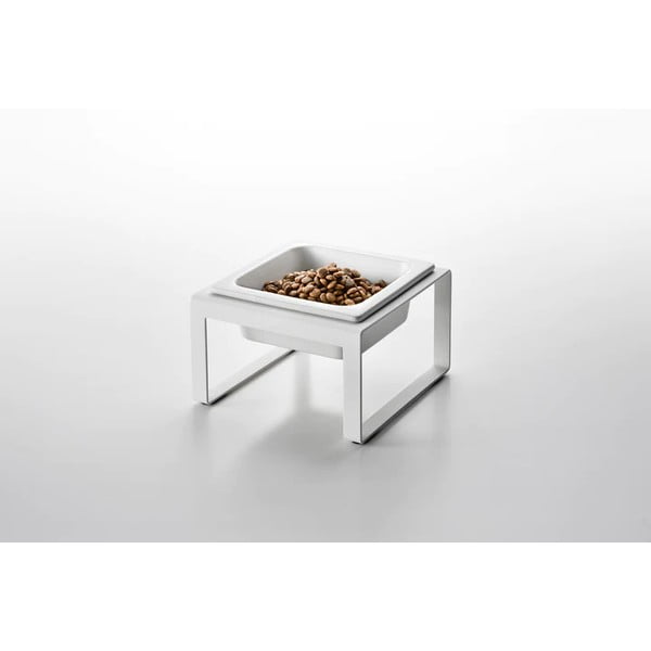 Keramična posoda s podstavkom za hišne ljubljenčke Tower - YAMAZAKI-image-3