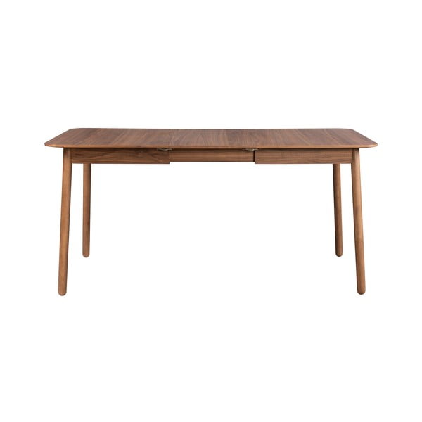 Raztegljiva jedilna miza z mizno ploščo v orehovem dekorju 80x120 cm Glimps – Zuiver-image-3