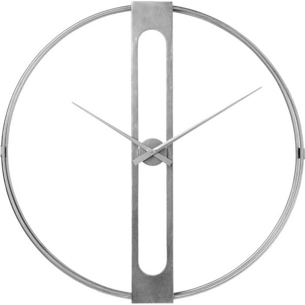Stenska ura v srebrni barvi Kare Design Clip, ø 107 cm