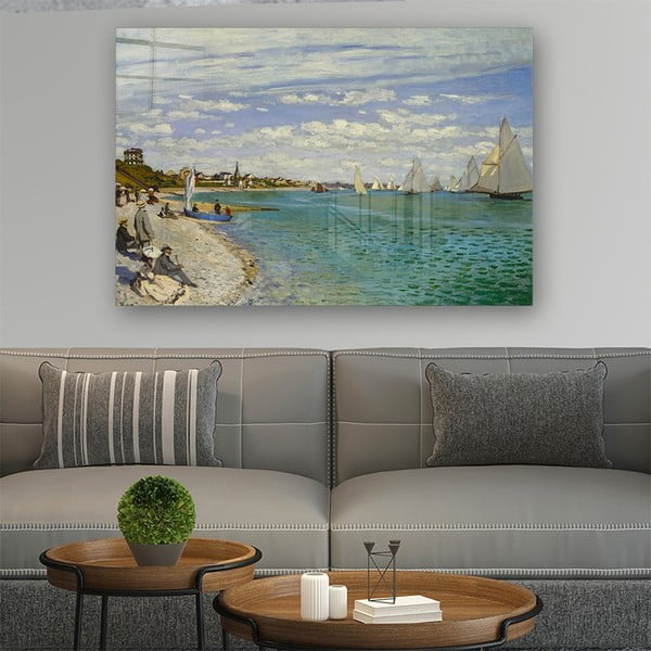 Steklena slika 100x70 cm Claude Monet – Wallity-image-1