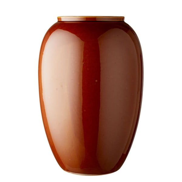 Temno oranžna keramična vaza Bitz, višina 50 cm