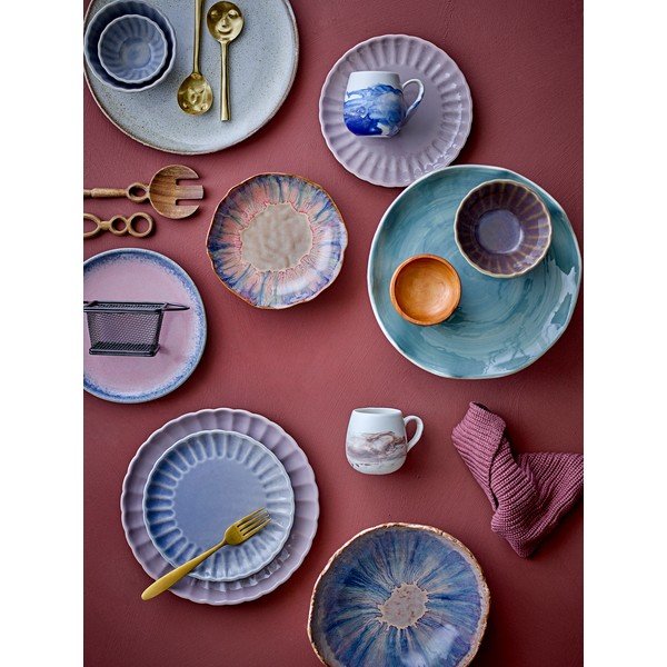 Temno vijolična skledica iz kamenine 400 ml Latina – Bloomingville-image-4