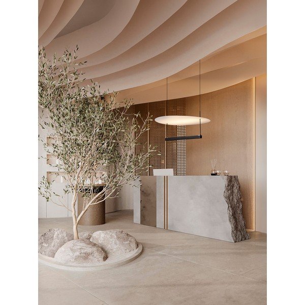 Bela/mat črna aluminijasta LED zatemnitvena viseča svetilka ø 60 cm Diona – Nova Luce-image-1
