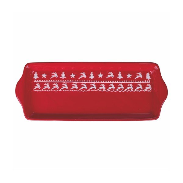 Božični servirni pladenj iz dolomita 12,5x31,5 cm - Villa d'Este-image-1