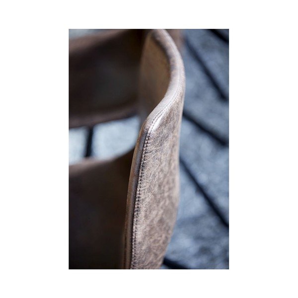 Svetlo rjav jedilni stol s črnim podnožjem Canett Coronas-image-4