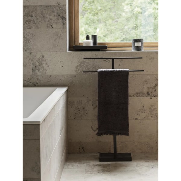 Temno siva bombažna brisača 70x140 cm FRINO - Blomus-image-1