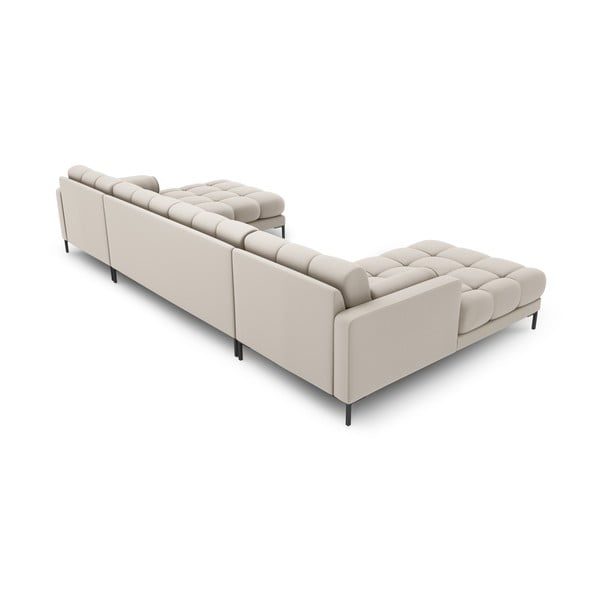 Bež kotna sedežna garnitura (v obliki črke "U") Bali – Cosmopolitan Design-image-4