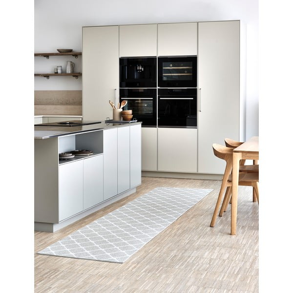 Svetlo siv/kremno bel zunanji in notranji tekač 70x160 cm Rex Fossil – Pappelina-image-1