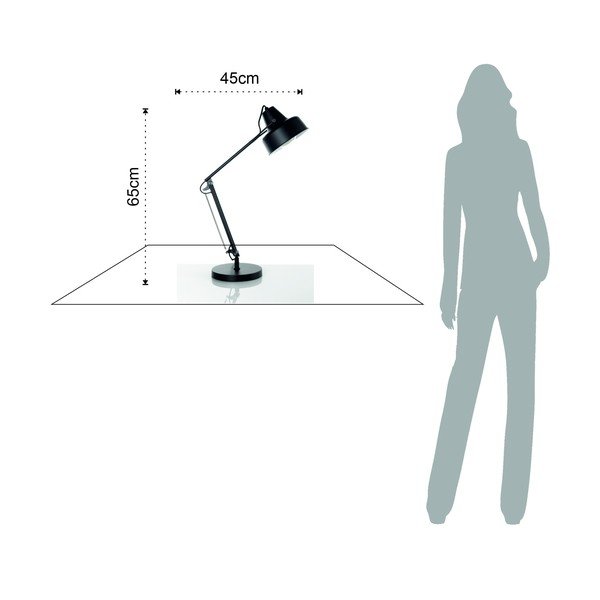 Črna namizna svetilka 65 cm Ark - Tomasucci-image-4